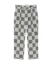 Kenzo Patchwork Tailored Trousers FR36,FR38,FR40 Gray