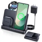 Wireless Charger for Samsung Charging Station Foldable Watch Charger for