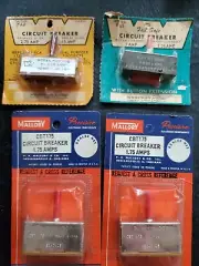 NOS VINTAGE WORKMAN & MALLORY FAIL SAFE CIRCUIT BREAKER LOT FAD, FA5 CBT175