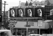 Joe Cocker Billboard on Sunset Strip, West Hollywood, CA - Vintage Photo Print