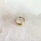 Gold Titanium Clicker. 16G. 8mm or 10mm. For Septum, Daith, Conch, & Cartilage.