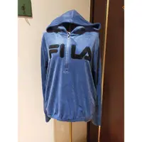 在飛比找蝦皮購物優惠-FILA 金絲絨休閒帽T