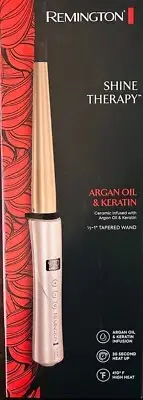 Remington Shine Therapy Argan Oil & Keratin Infused ½-1 Inch Tapered Curling Wan