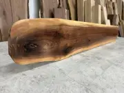 Live Edge Walnut Wood Slab / Figured Walnut / Kiln Dried Walnut Lumber Shelf