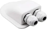 Solar Cable Entry Box | Double Entry Solar Panel Cable Junction Box - Multi-Function Cable Connector Engineered Wire Routing Solutions for Sheds, Yachts, Machine Room