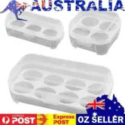 Egg Holder Container Transparent Egg Storage Box 3/4/8 Grids Travel Camping Gear
