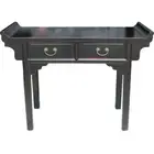 Chinese Black Everted END Console/Hall Table (42-007)