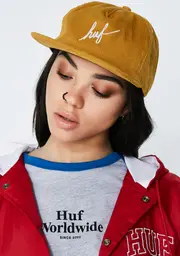 [HUF] Script Corduroy Snapback