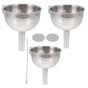 Dispenser Stainless Steel Funnel Bottle Filling Practical Handle
