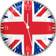 U.K. Flag Frameless Borderless Wall Clock Nice For Gifts or Decor Z114