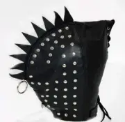 Hell's Couture BDSM Cyclops Leather Spiked Bondage Hood