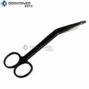New Black Fluoride Coated Color GERMAN Lister Bandage Nurse Scissors - 4.5''