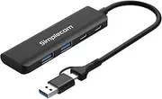 The Simplecom CH385 SuperSpeed USB-A and USB-C 4-Port Combo Hub