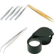 4 Tweezers Jewelers Watchmakers Art Craft Hobby Repair Tools