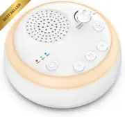 Newest White Noise Machine, 16 Soothing Sounds, Rechargeable, Timer & Memory Fun