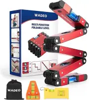 28 Inch Folding Level Measuring Tool with 2 Mini Tool Multi-Angle Measurement