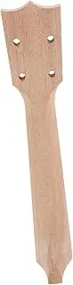 COMNESTBI Wooden Ukulele Neck Blank DIY Natural Neck for Concert Ukulele Classical Shape Lightweight for Home Use and Luthiers Safe and Durable Musical Accessory