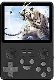 Astarama Powkiddy RGB20S Handheld Arcade Game Console, 3.5 Inch Retro Video Game Console, Open Source Game Player, Gift for Children (128G, Black)