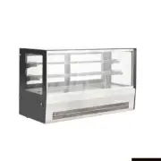 Bonvue Counter Top Square 2 Shelves Glass Cold Food Display - Countertop Dis...