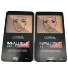 L'oreal Infallible Pro-Contour Contour & Highlight Palette 815 Deep Lot Of 2