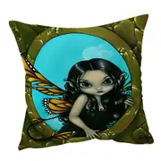 Fairytale Painting Fairy in My Window Cushion Cover