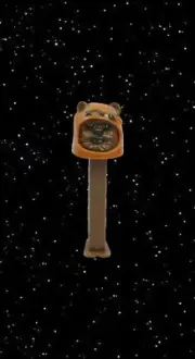 NEW NOS NIP VINTAGE STAR WARS EWOK PEZ DISPENSER & CANDY