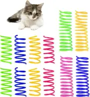 Interactive Cat Toy 12Pc Bouncing Spring Colors Durable Safe Fun For Cats