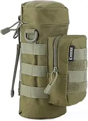 Molle Water Bottle Holder, Tactical Water Bottle Pouches for Backpack with D-Ring Hook
