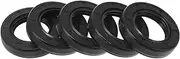 X AUTOHAUX Universal Oil Seal TG4 Lip Seal Ring Rotary Shaft Seal 30x50x10mm High Pressure NBR Rubber Black 5 Pcs