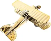 PRETYZOOM Vintage Airplane Model Retro Iron Aircraft Desktop Decor Metal Plane Ornament for Home Decoration Elegant Vintage Style for Aviation Enthusiasts