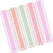 5pcs Cross Stitch Thread Organizer Plate Durable Bobbin Board for Embroidery Floss Storage Compact and Convenient Tool for Crafting for Home Use and Thread Management