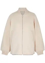 Varley Reno Reversible Felt Jacket - Cream - M (UK12 / M) M (UK12 / M)