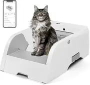 Self Cleaning Litter Box, Automatic Cat Litter Box Self Cleaning for Multiple Cats, Large Smart Litter Boxes for Clumping Cat Litter, Safe/Odor Free Electric Litter Box for Multiple Cats