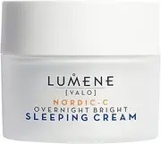 Lumene [Valo] Nordic-C Overnight Sleep Brightening Cream - Facial Moisturizer with Cloudberry, Vitamin C, and Hyaluronic Acid - Radiance-Boosting Vegan Skin Care (50 ml)