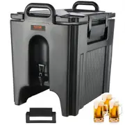 VEVOR Insulated Beverage Dispenser, 37.6 L, Food-grade LL9450UP Hot and Cold Beverage Server, Thermal Drink Dispenser Cooler with 30 mm PU Layer Two-S