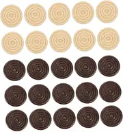 Totority Wooden Chess Pieces Set 48pcs Checkers for Chess and Chinese Checkers Stackable Game