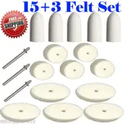 15+3 Felt Polishing Wheel for Dremel Black and Decker Rotary Tool 100 7300