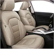 Custom Leather Auto Car Seat Cover Compatible for Nissan Qashqai J10 J11 Kicks X Trail T31 T32 Teana J32 Tiida Versa Navara D40 Accessories(1 seat-02)