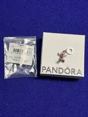 Pandora Disney Christmas Minnie Mouse Ice Skating Dangle Charm 793530C01 NEW