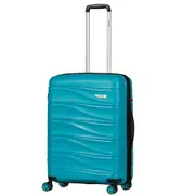 Delphin Wave Hardside Medium 66 cm Spinner Suitcase Turchese Blue