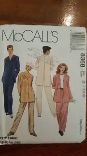 McCalls Pattern 8368 Womens Top Pants Size 10 12 14 UNCUT