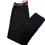 Helly Hansen Womens Lifa Merino Midweight Pant Size XL Black Base Layer Pant NWT