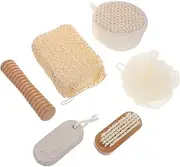 Ipetboom Bath Brush Set Exfoliating Shower Loofah Back Scrubber Brush Sisal Shower Balls And Feet File For Men And Women Home Or Travel Use