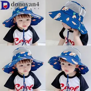 DONOVAN網眼漁夫帽子,頭飾水桶帽卡通遮陽帽,透氣太陽帽嬰兒配件巴拿馬帽兒童遮陽帽寶貝