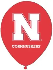 Nebraska Cornhuskers NCAA College University Sports Party 11" Latex Balloons