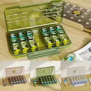 Pill Container 7 Days 21 Grids 3 Times a Day Pills Case Portable Pill teXIg