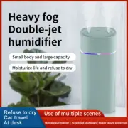 Dual Nozzle Humidifier Home Car Aromatherapy Oil Diffuser 7 Color Ambient Light