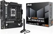 ASUS TUF Gaming B850M-PLUS WiFi AMD AM5 B850 mATX Motherboard, 14+2+1 80A DrMOS Stages, DDR5, PCIe 5.0, 3X M.2, Wi-Fi 6E, 2.5Gb LAN, DP, HDMI™, USB 10Gbps & 20Gbps Type-C®, BIOS Flashback™, Aura Sync