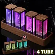 WIFI RGB Nixie Tube Clock LED Glows DIY Digital Tube Gaming Desktop Clock Decor