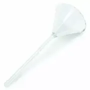 PYREX #6160-75, 75mm Diameter 60° Angle Fluted Funnel with Long Stem (Case 12)